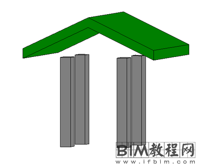 解决Revit中柱子不能正确附着到屋面的问题